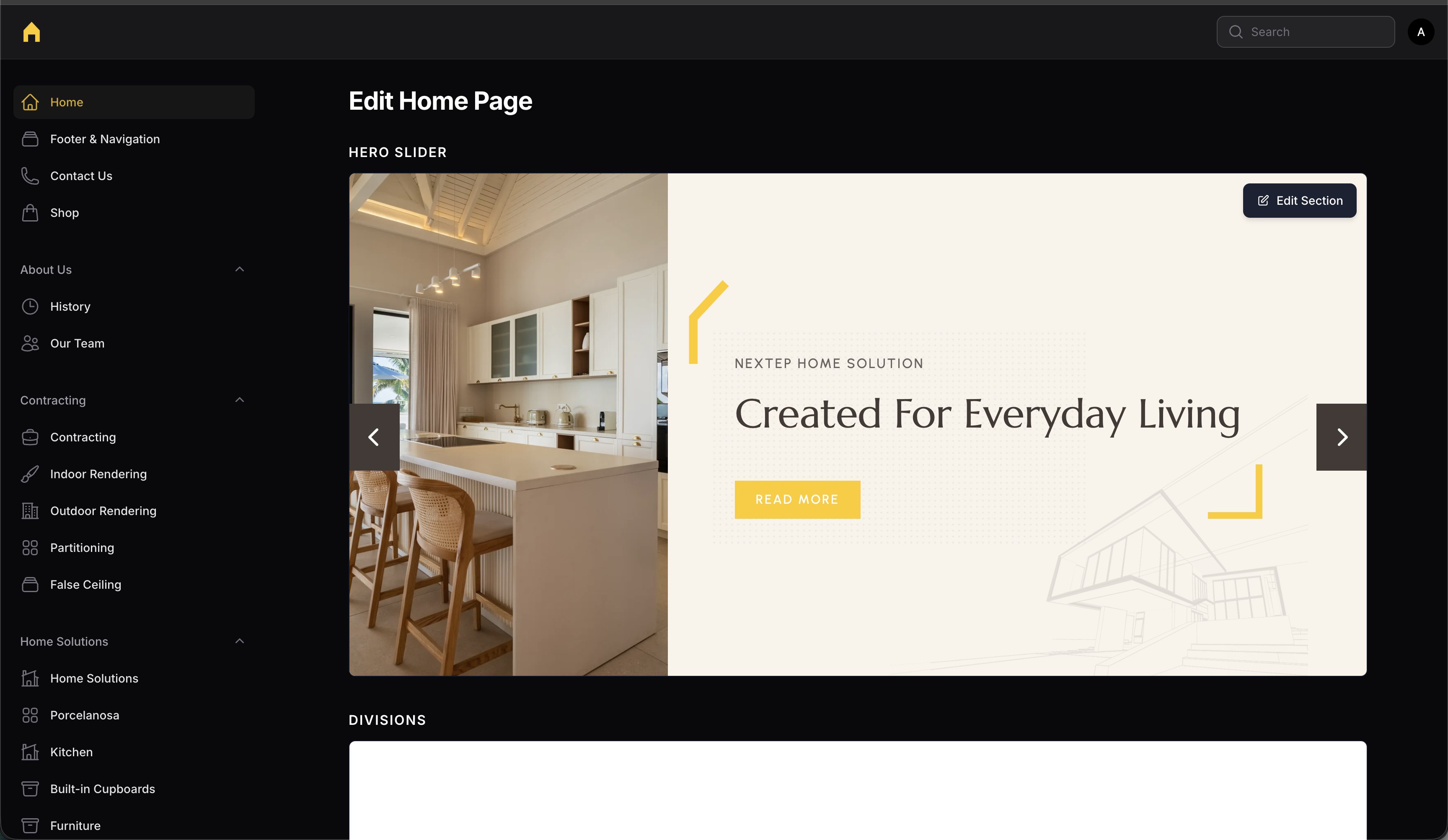 Nextep Home Solution Web app screenshot 4